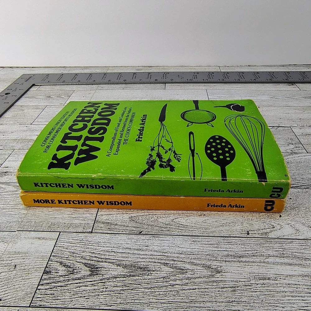 Kitchen Wisdom and More Lot of 2 Kitchen Books by Consumers Union Frieda‎ Arkin